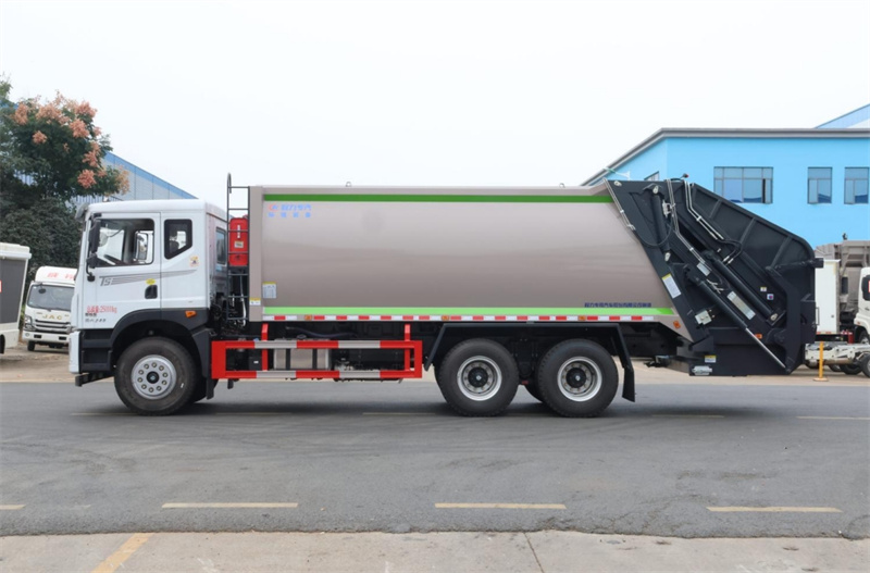 國六東風華神后雙橋壓縮垃圾車
